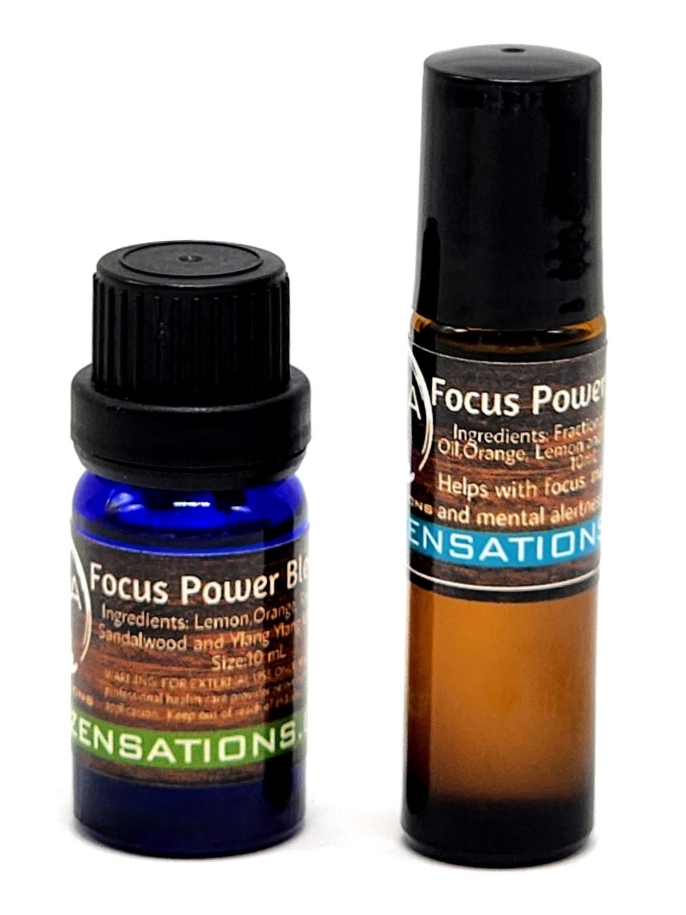 Focus Power Blend Aromatherapy Oil Roll On And Essential Oil